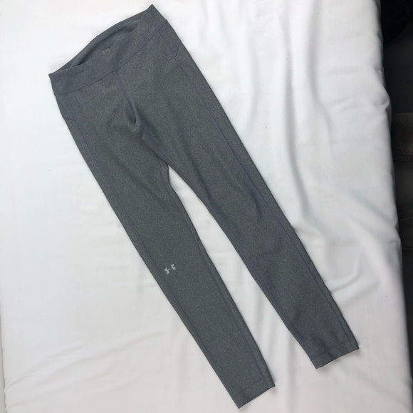 Under Armour Leggings Women's Gray Elastic Waist Activewear 1297910 - Picture 1 of 7